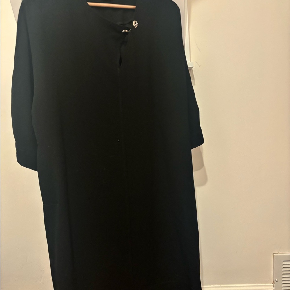 Gerard Darel Elegant Black Long Sleeve Dress